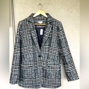 LOFT Blazer/Jacket in Plaid SZ 14